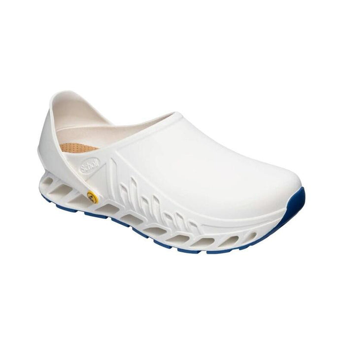 Scholl Evoflex  - Zuecos Blancos Unisex, Talla 40