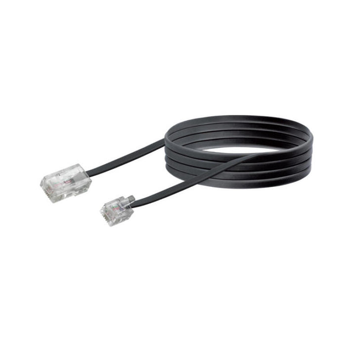 Schwaiger Modem-Kabel Rj11 6p2c -> Rj45 8p2c 6m Schwarz