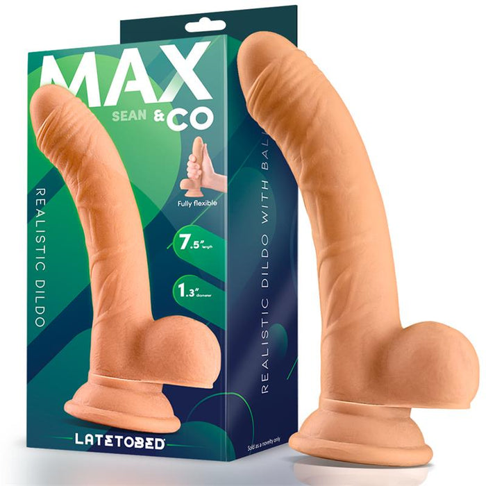 Dildo Realista Con Testículos 7.5 Sean  Natural