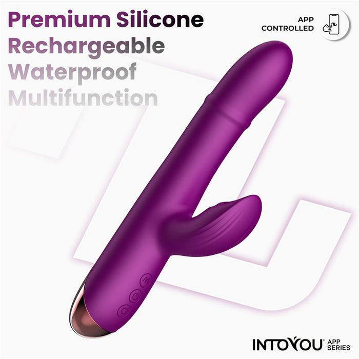 Vibrador  Sendel Con Anillo De Bolas Internas Up And Down Y Pulsación Con App