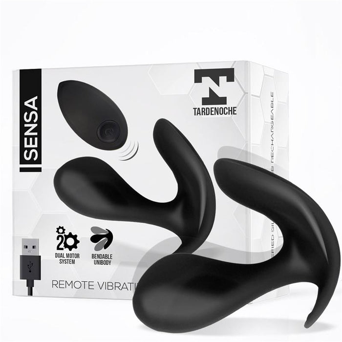Sensa Estimulador Control Remoto Usb Silicona Líquida Negro