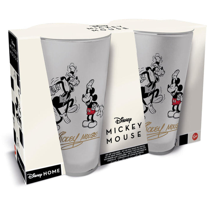 Set 2 Vasos Casual 490ml Mickey Mouse Vintage