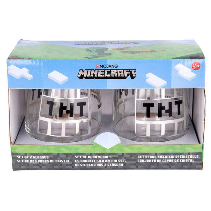 Set 2 Vasos Cristal Minecraft 510ml