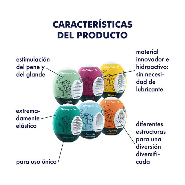Satisfyer - Huevos Masturbadores Pack 6 Unidades