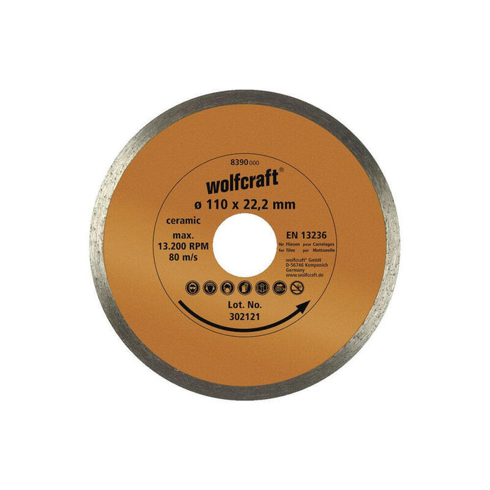 Set De 2 Discos Diamantados De Corte. Ø110mm 8390000 Wolfcraft