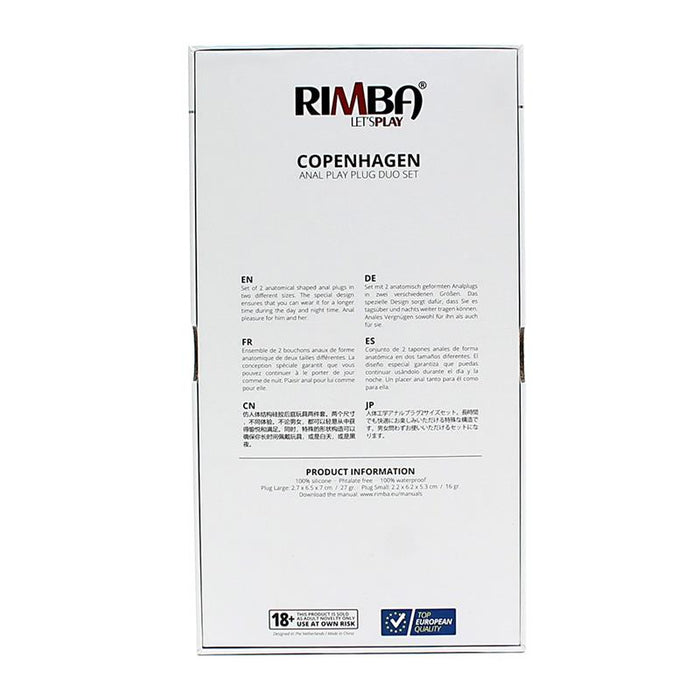 Set De 2 Plugs Anatómicos Copenhagen Negro