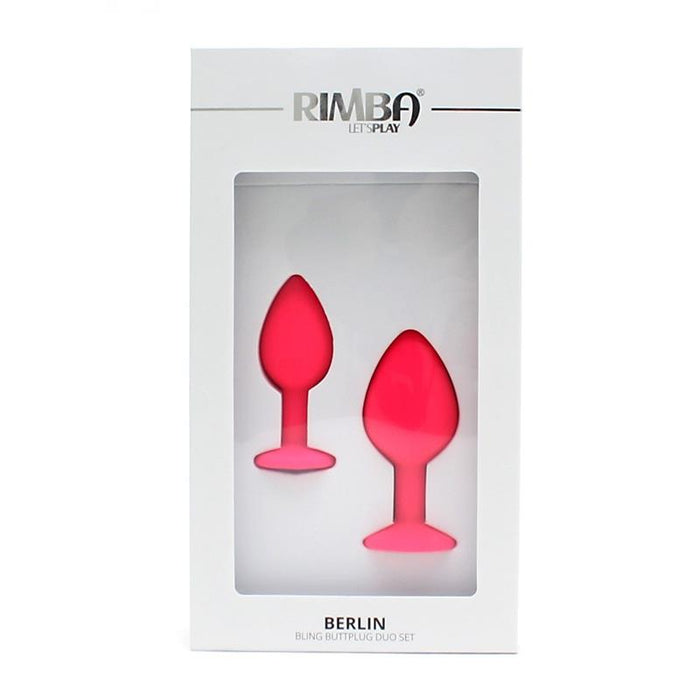 Set De 2 Plugs Con Joya Berlin Rosa