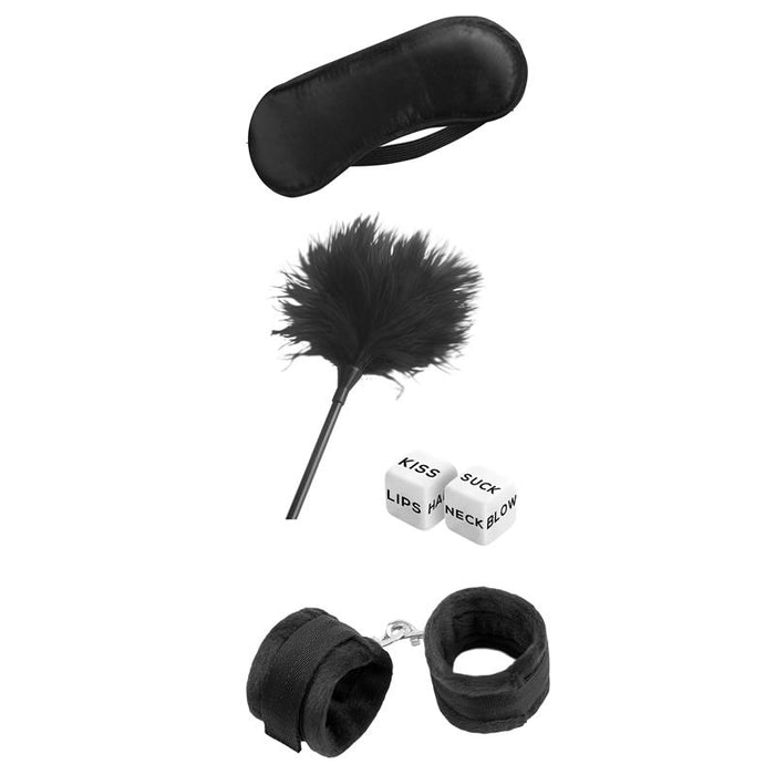 Set De Bondage Para Principiantes Starters 4 Piezas Negro