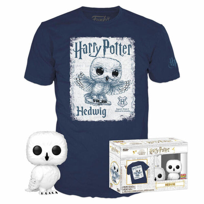 Set Figura Pop & Tee Harry Potter Hedwig Talla S