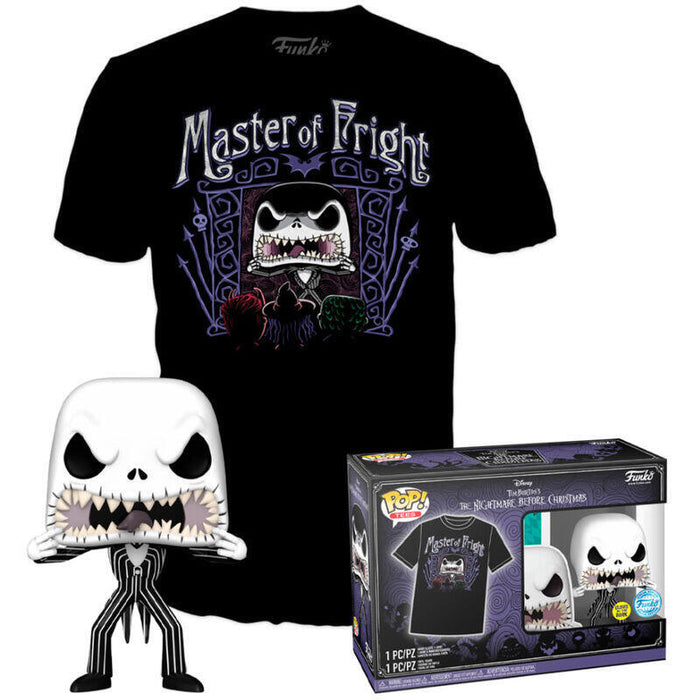 Set Figura Pop & Tee Disney Pesadilla Antes De Navidad Jack Skellington Exclusive Talla L