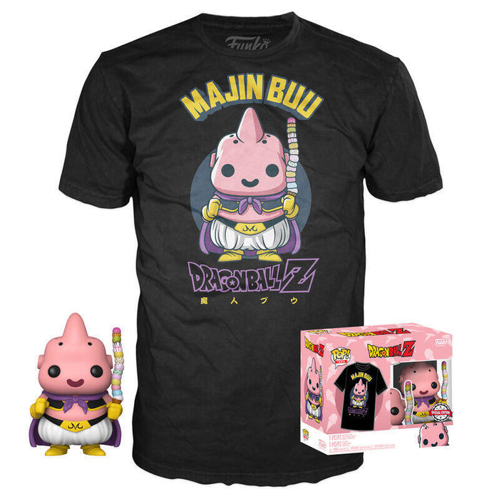 Set Figura Pop & Tee Dragon Ball Z Majin Buu Exclusive Talla M