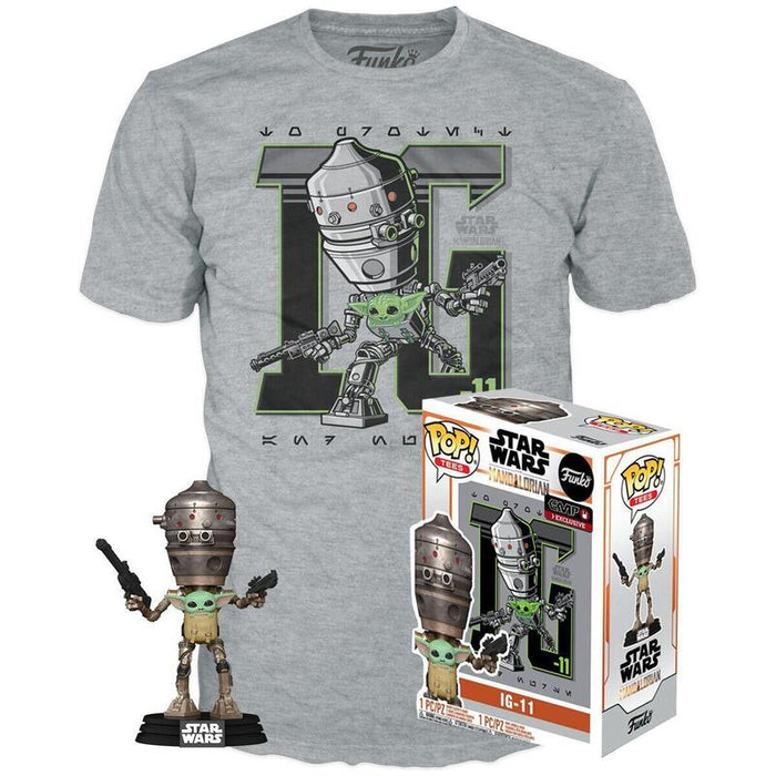 Set Figura Pop & Tee Star Wars Ig-11 With The Child Exclusive