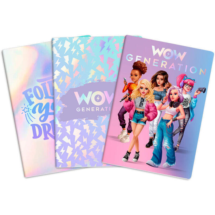 Set Libretas Pack De 6 Unidades A5 Wow Generation