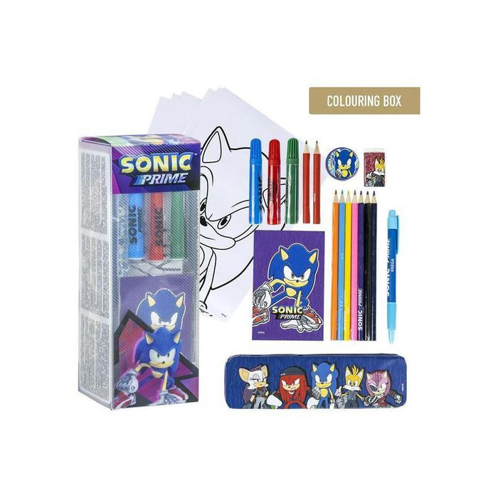 Set Papelería Coloreable Sonic Prime