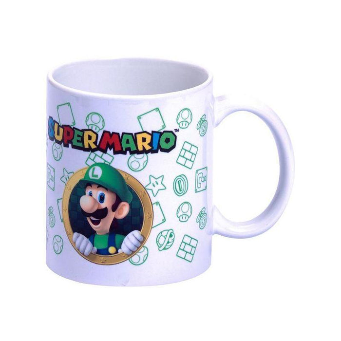 Set Taza + Hucha Luigi Super Mario Bros Nintendo