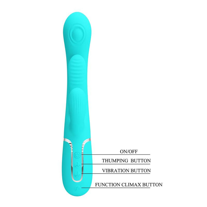 Pretty Love - Shania Triple Vibrador Rabbit Multifunción 3 En 1