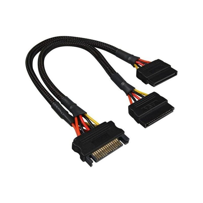 Sharkoon Cable De Alimentación Sata A X2 Sata 0.20m Negro 4044951018901