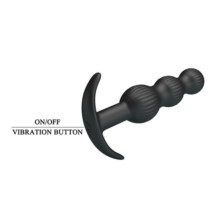 Pretty Love - Sidney Vibrador Anal 10 Vibraciones Negro