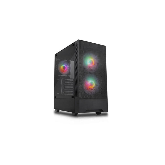 Silentware Flow 100, Caja Torre Negra, Vidrio Templado Flow 100