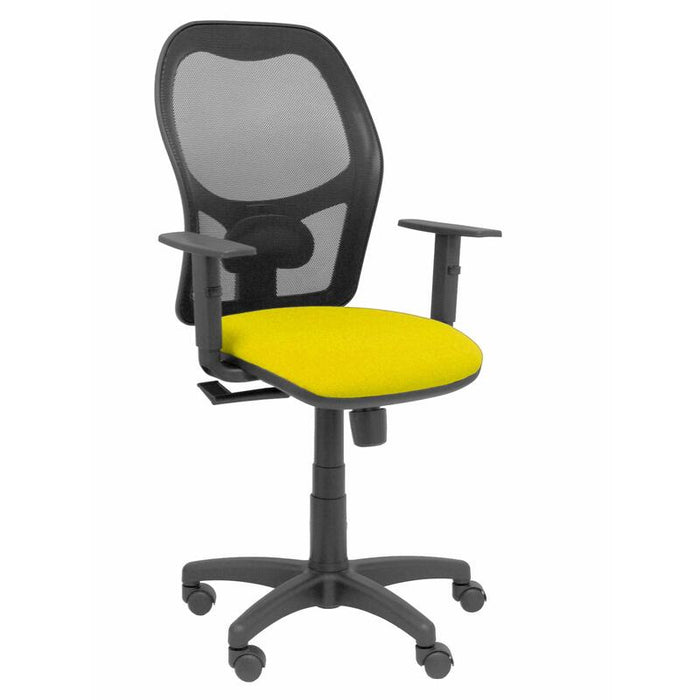 Silla Alocen Malla Negra Asiento Bali Amarillo Bra