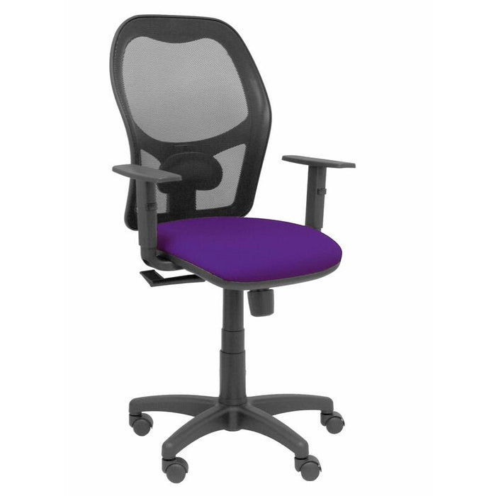 Silla Alocen Malla Negra Asiento Bali Morado Brazo