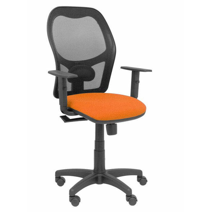 Silla Alocen Malla Negra Asiento Bali Naranja Braz