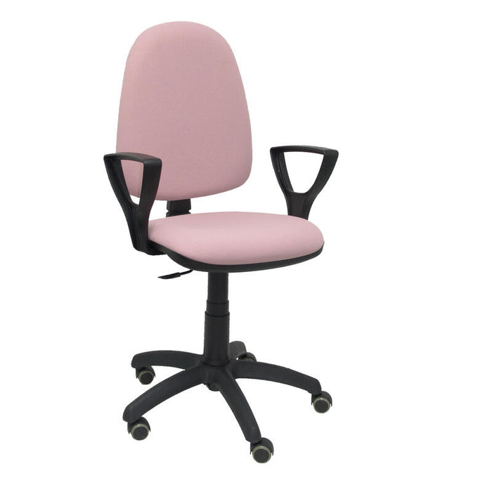 Silla Ayna Bali Rosa Pálido Brazos Fijos Ruedas D