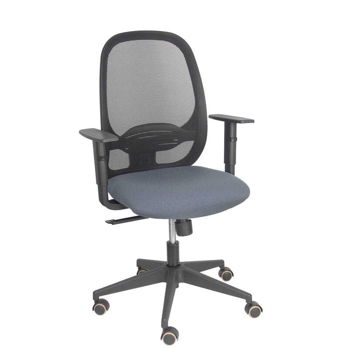 Silla Cilanco Negra Malla Negra Asiento Bali Gris
