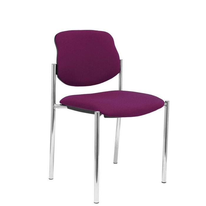Silla Fija Villalgordo Bali Morado Chasis Cromo