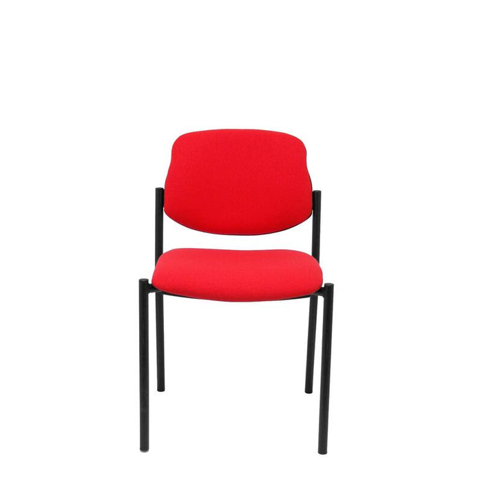 Silla Fija Villalgordo Bali Rojo Chasis Negro