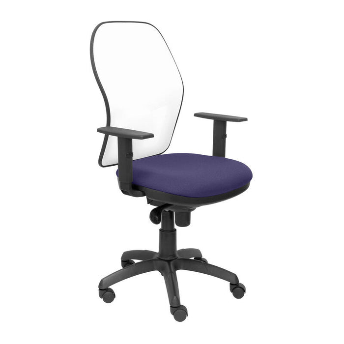 Silla Jorquera Malla Blanca Asiento Bali Azul Cla