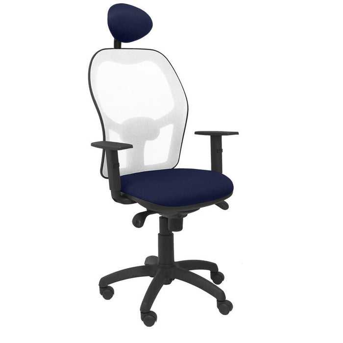 Silla Jorquera Malla Blanca Asiento Bali Azul Mar