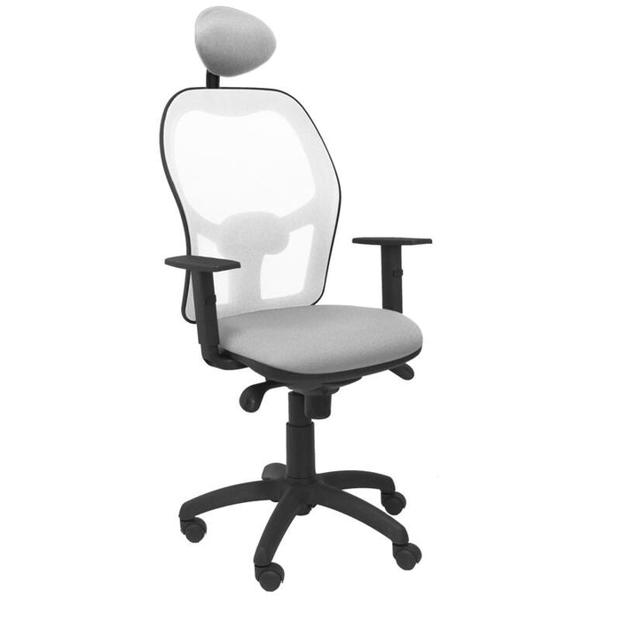 Silla Jorquera Malla Blanca Asiento Bali Gris Cla