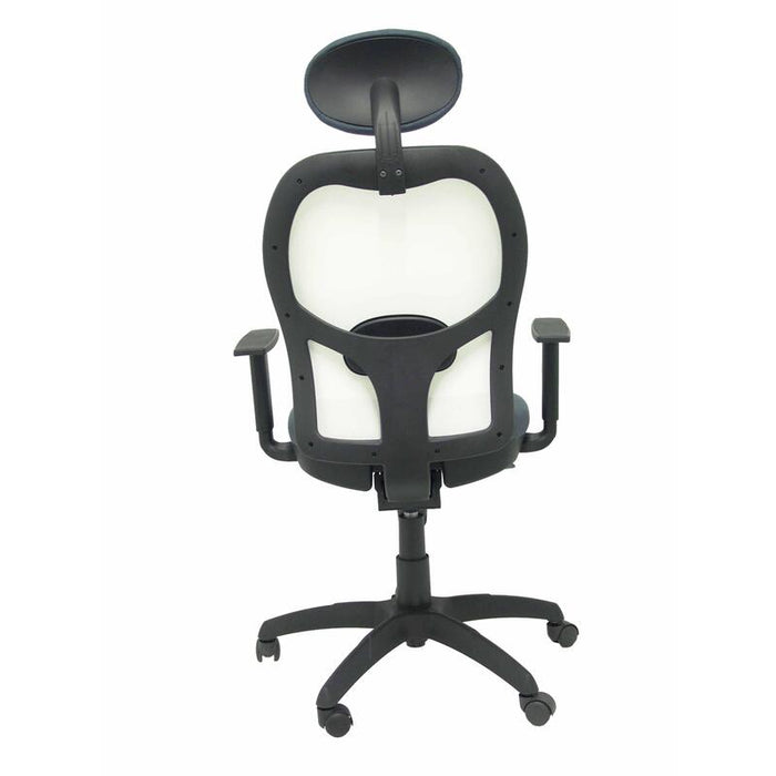 Silla Jorquera Malla Blanca Asiento Bali Gris Osc