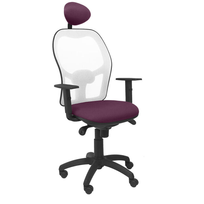 Silla Jorquera Malla Blanca Asiento Bali Morado C