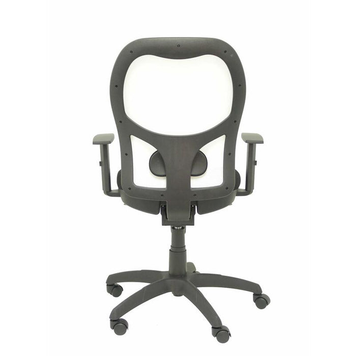 Silla Jorquera Malla Blanca Asiento Bali Negro
