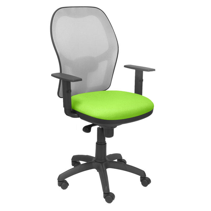 Silla Jorquera Malla Gris Asiento Bali Verde Pist