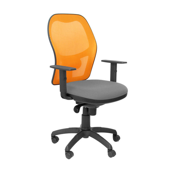 Silla Jorquera Malla Naranja Asiento Bali Gris Cl