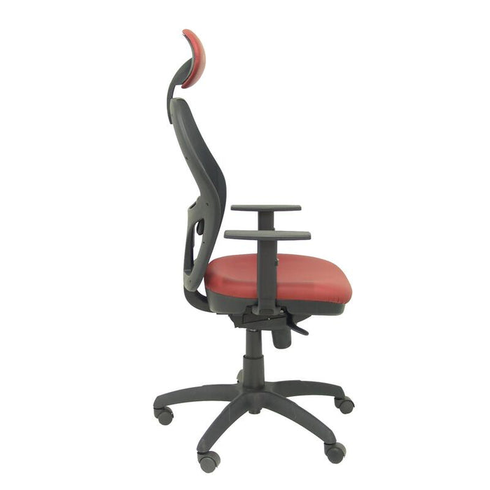 Silla Jorquera Malla Negra Asiento Similpiel Gran