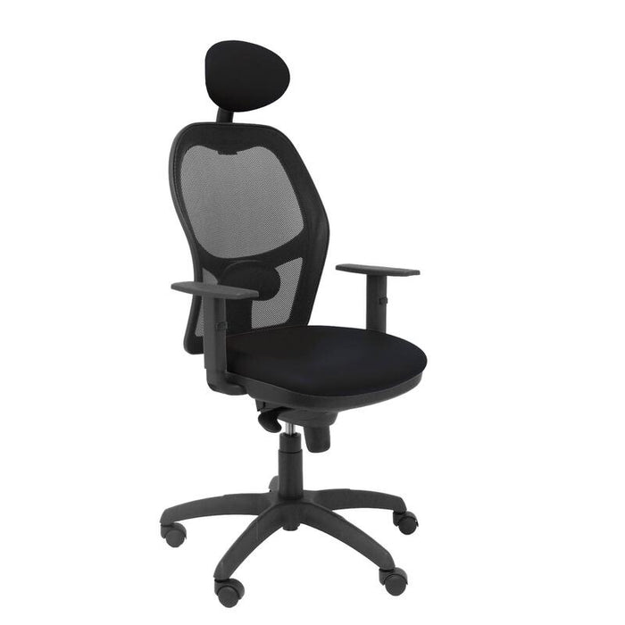Silla Jorquera Malla Negra Asiento Similpiel Negr