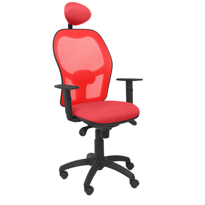 Silla Jorquera Malla Roja Asiento Bali Rojo Con C