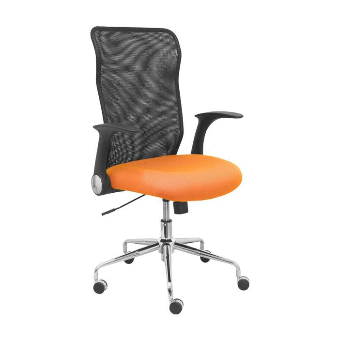 Silla Minaya Respaldo Malla Negro Asiento Bali Na