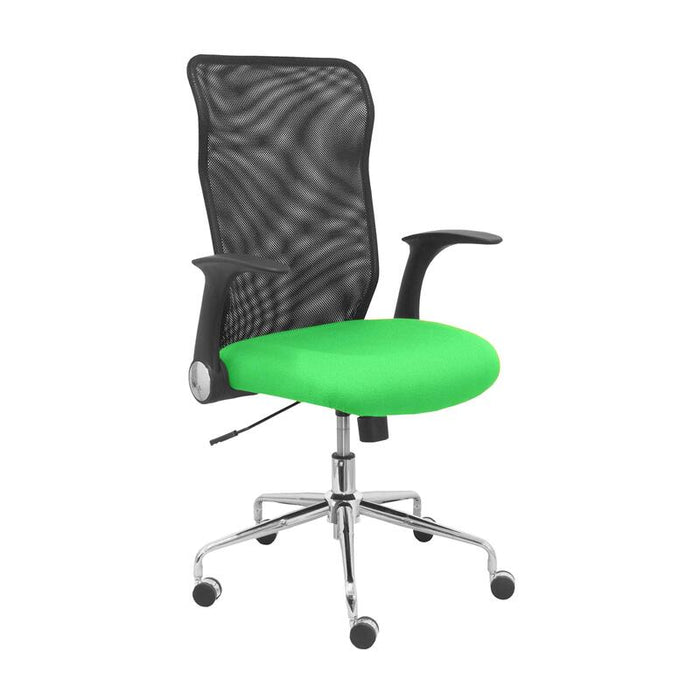Silla Minaya Respaldo Malla Negro Asiento Bali Ve