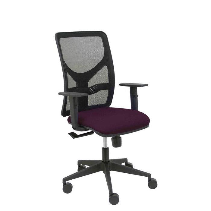 Silla Motilla Malla Negra Asiento Bali Morado Braz