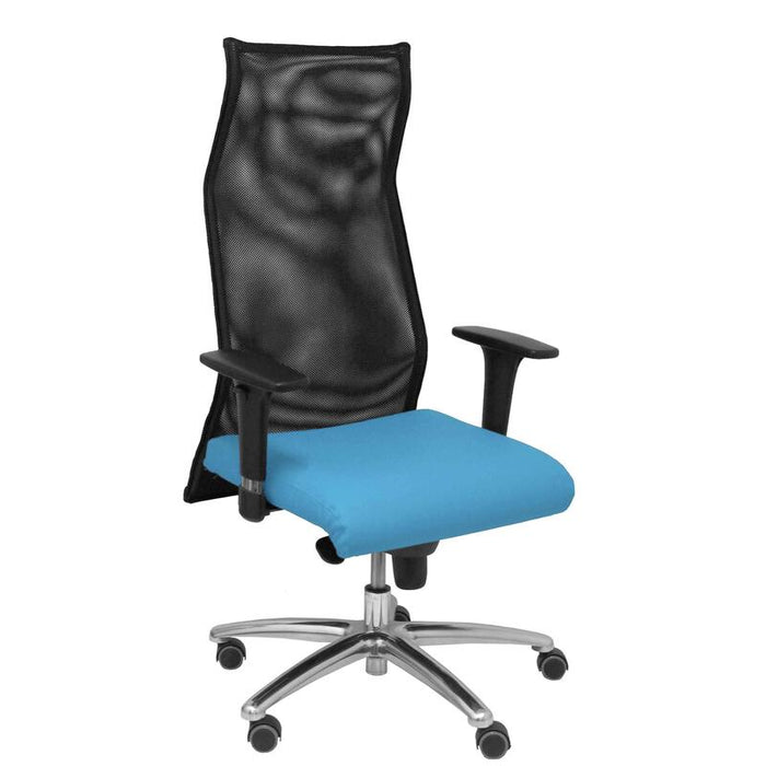 Sillon Sahuco Similpiel Azul Claro