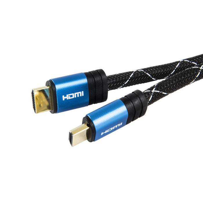 Silverht Cable Hdmi 93009 Para Tv 4k V2.0 Conectores Macho-Macho De Aluminio BaaAdos En Oro Compatible 3d Full Hd 1.5m Negro