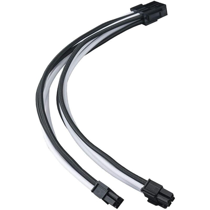 Silverstone Pp07e Cable De Extensión 8 Pines 4 + 4 Cpu Eps 300 Mm 18 Awg Sst-Pp07e-Eps8bw Negro + Blanco