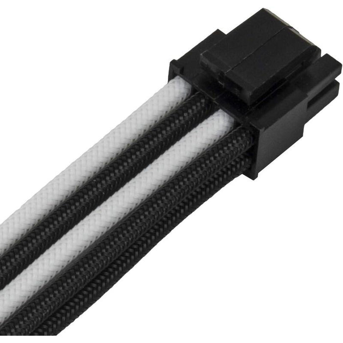 Silverstone Pp07e Cable De Extensión 8 Pines 4 + 4 Cpu Eps 300 Mm 18 Awg Sst-Pp07e-Eps8bw Negro + Blanco