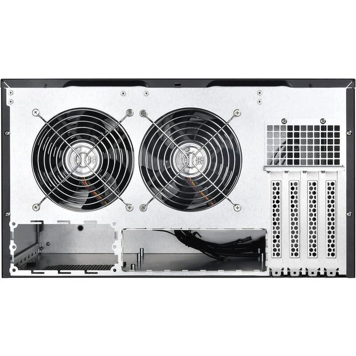 Silverstone Sst-Cs381 V1.1 Caja Atx Midi Tower Negro, Admite Disco Duro Hot Swap De 8 X 3,5 O 2,5 ", Puerta Frontal Con Cerradura, Color: Negro