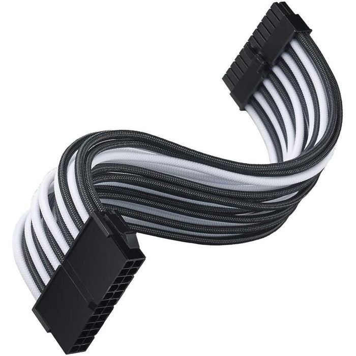 Silverstone Technology Sst-Pp07e-Mbb - Cable Extensor Enfundado 30cm Placa Base 24pines